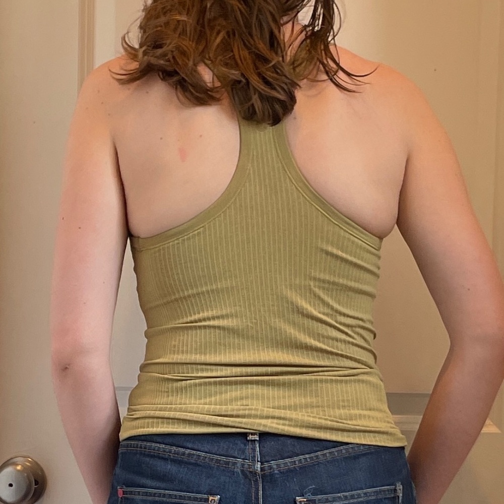 Lululemon Ribbed Green Tank Top - Picture 2 of 2